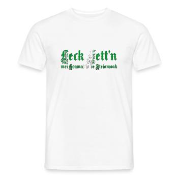 leck fett´n steiermark - Männer T-Shirt - Weiß - Vorne - AI Model Male 178 dark (178cm)