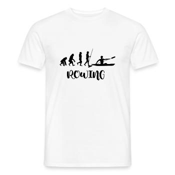 Bateau à rames cool Disant Motif Aviron Sport - T-shirt homme - blanc - Devant - AI Model Male 178 dark (178cm)