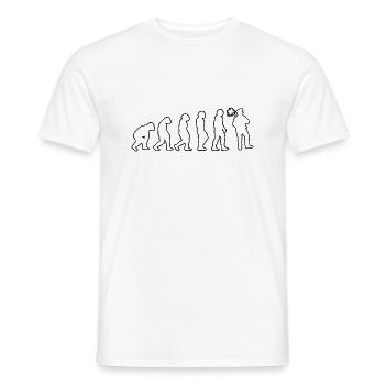 Schornsteinfeger Essenkehrer Evolution Kaminkehrer - Männer T-Shirt - Weiß - Vorne - AI Model Male 178 dark (178cm)