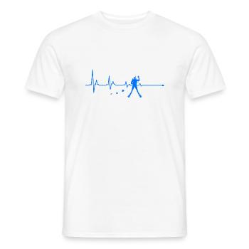 Tauchen Herzschlag Taucher Diving - Männer T-Shirt - Weiß - Vorne - AI Model Male 178 dark (178cm)