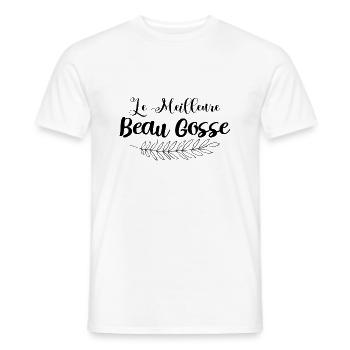 Le Meilleure beau gosse - T-shirt homme - blanc - Devant - AI Model Male 178 dark (178cm)