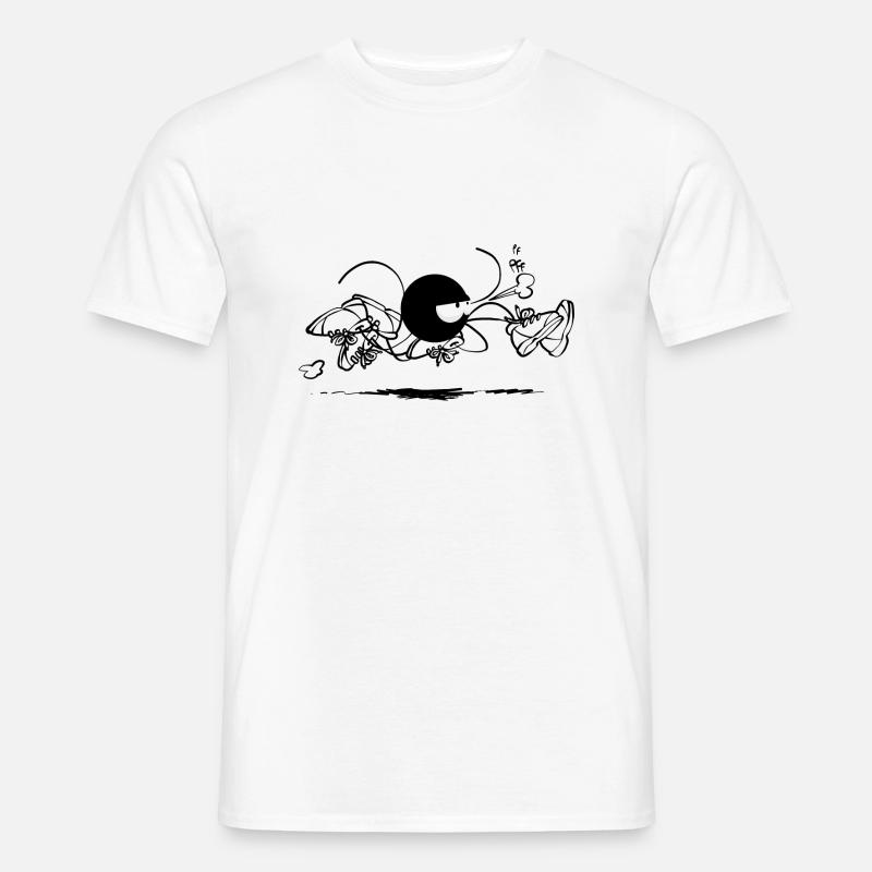 Beth l'araignée -le running (version sans texte) - T-shirt homme - blanc