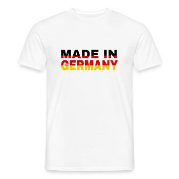 made in Germany - Männer T-Shirt - Weiß - Vorne - AI Model Male 178 dark (178cm)