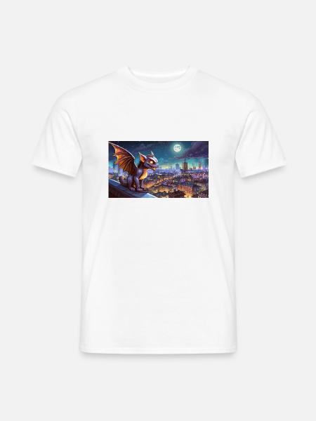 Gargoyle - junge, niedliche kleine Monster - Männer T-Shirt - Weiß