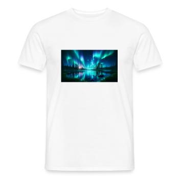 group1 8 - Men's T-Shirt - white - Front - AI Model Male 178 dark (178cm)