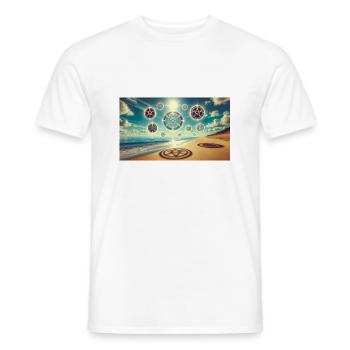 Magie - T-shirt homme - blanc - Devant - AI Model Male 178 dark (178cm)