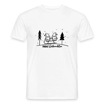 Frohe Weihnachten - Männer T-Shirt - Weiß - Vorne - AI Model Male 178 dark (178cm)