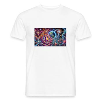 psyverse - Männer T-Shirt - Weiß - Vorne - AI Model Male 178 dark (178cm)