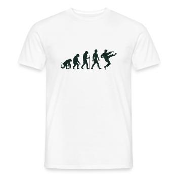 karate evolution - Männer T-Shirt - Weiß - Vorne - AI Model Male 178 dark (178cm)