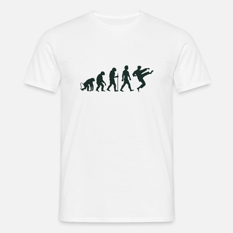 Karaté Évolution - T-shirt Homme - blanc