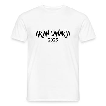 Gran Canaria 2025 - Men's T-Shirt - white - Front - AI Model Male 178 dark (178cm)