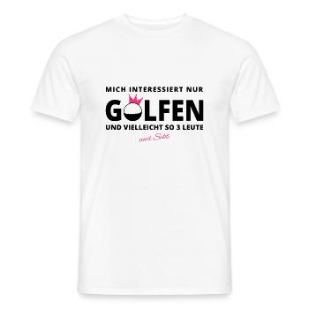 GOLFER-INTERESSE Sekt - Männer T-Shirt - Weiß - Vorne - AI Model Male 178 dark (178cm)