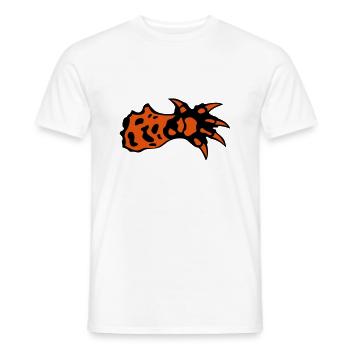 cheetah animal claw paw 1 - Men's T-Shirt - white - Front - AI Model Male 178 dark (178cm)