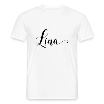 lina - Männer T-Shirt - Weiß - Vorne - AI Model Male 178 dark (178cm)