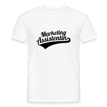 Marketingassistentin - Männer T-Shirt - Weiß - Vorne - AI Model Male 178 dark (178cm)
