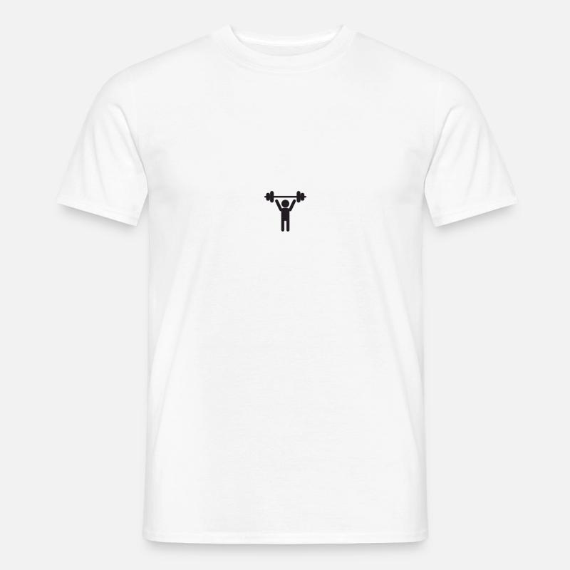 Gewichte heben - Männer T-Shirt - Weiß