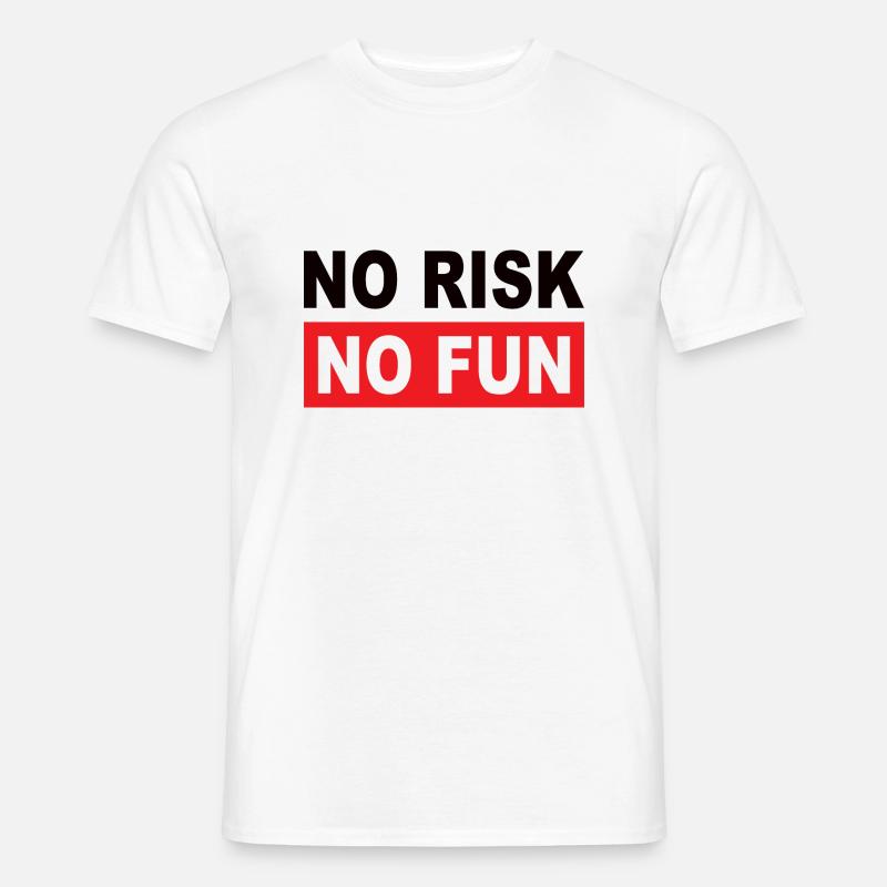 AUCUN RISQUE PAS DE PLAISIR - T-shirt homme - blanc