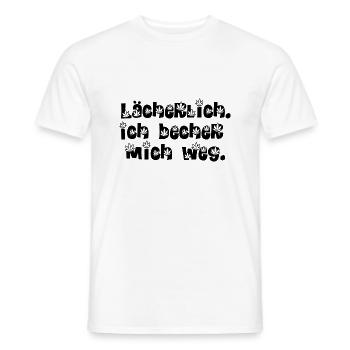 Party feiern Festival bechern saufen Alkohol - Männer T-Shirt - Weiß - Vorne - AI Model Male 178 dark (178cm)