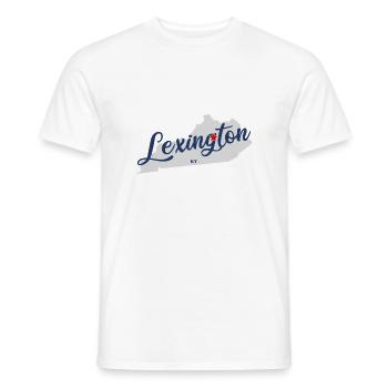 Lexington - Kentucky États-Unis États-Unis d’Amérique - T-shirt homme - blanc - Devant - AI Model Male 178 dark (178cm)