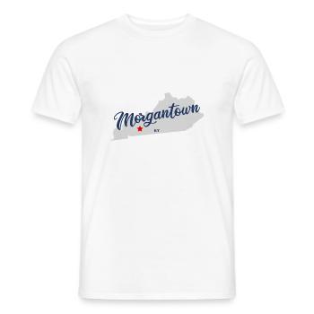 Morgantown - Kentucky USA United States of America - Men's T-Shirt - white - Front - AI Model Male 178 dark (178cm)