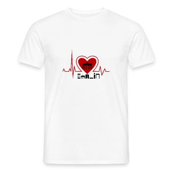 Herzschlag Berlin - Berlinliebhaber stadt - Männer T-Shirt - Weiß - Vorne - AI Model Male 178 dark (178cm)