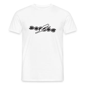 Skier Skiing Ski Ski Outfit Ski Design - Men's T-Shirt - white - Front - AI Model Male 178 dark (178cm)
