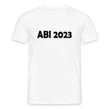 Abi 2023 - Männer T-Shirt - Weiß - Vorne - AI Model Male 178 dark (178cm)