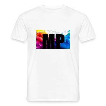 MP Colour - Männer T-Shirt - Weiß - Vorne - AI Model Male 178 dark (178cm)