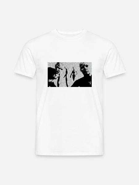 Scp Like Walker Silouette - Männer T-Shirt - Weiß
