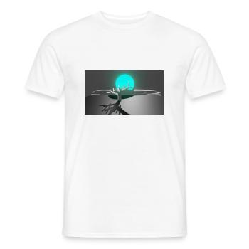 Sonne und Baum - Männer T-Shirt - Weiß - Vorne - AI Model Male 178 dark (178cm)