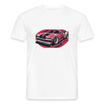 Racecar all Red - Men's T-Shirt - white - Front - AI Model Male 178 dark (178cm)