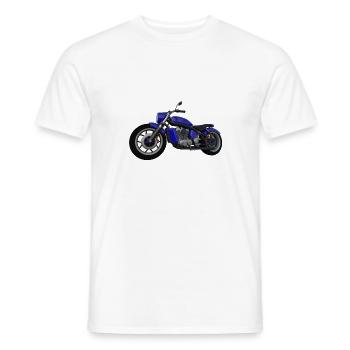 motorrad - Männer T-Shirt - Weiß - Vorne - AI Model Male 178 dark (178cm)