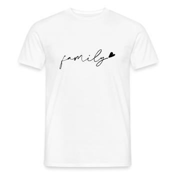 Family - Men's T-Shirt - white - Front - AI Model Male 178 dark (178cm)