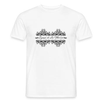 Lace Bride Team - Men's T-Shirt - white - Front - AI Model Male 178 dark (178cm)