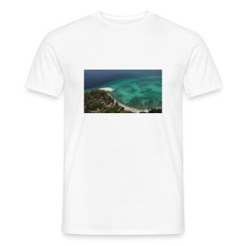 Koh Lipe Thailand Nordstrand mit blauem Ozean - Männer T-Shirt - Weiß - Vorne - AI Model Male 178 dark (178cm)