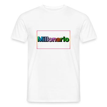201442 - T-shirt homme - blanc - Devant - AI Model Male 178 dark (178cm)