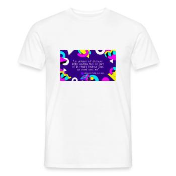 Bernard tapie 2 - T-shirt homme - blanc - Devant - AI Model Male 178 dark (178cm)