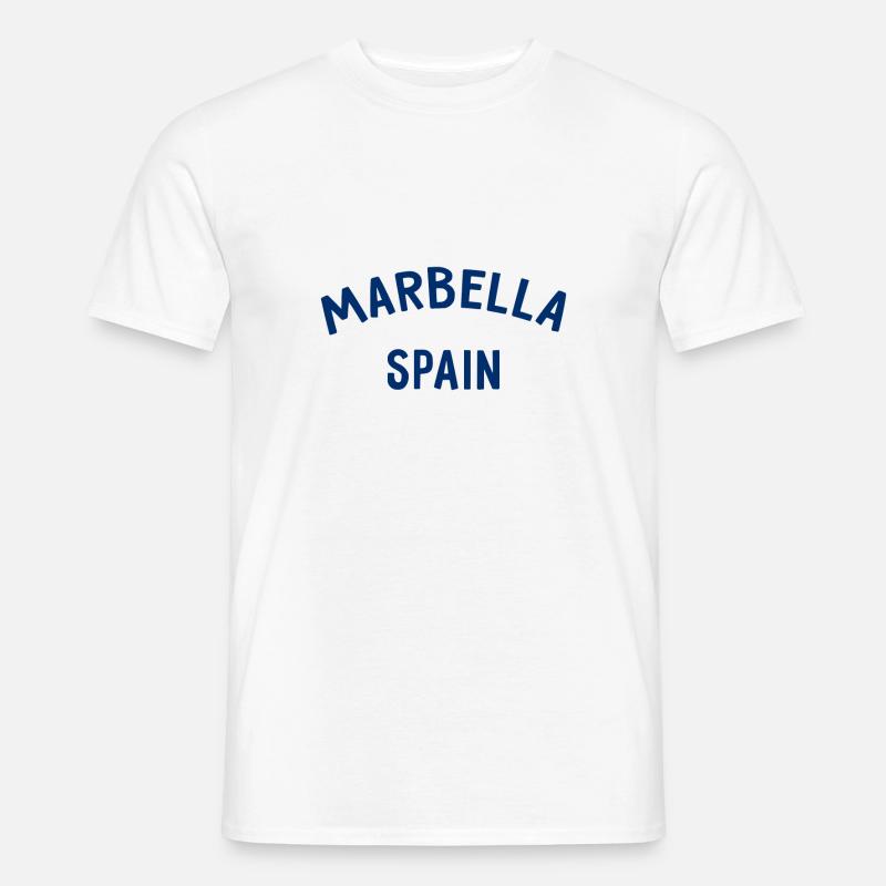 Marbella Spain Spanien Espana - Männer T-Shirt - Weiß
