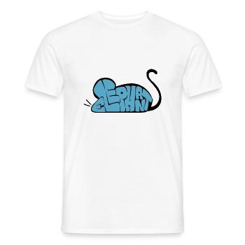 Graff Maus-Elefant - Männer T-Shirt - Weiß - Vorne - AI Model Male 178 dark (178cm)