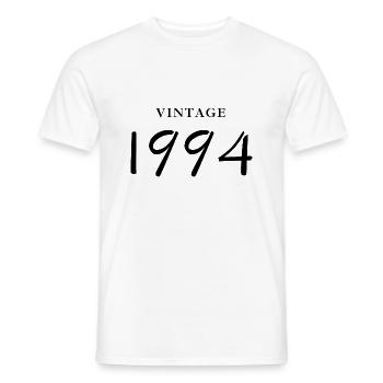 Jahrgang 1994 - Jubiläumsgeschenkidee - Männer T-Shirt - Weiß - Vorne - AI Model Male 178 dark (178cm)