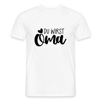 Du wirst Oma - Männer T-Shirt - Weiß - Vorne - AI Model Male 178 dark (178cm)