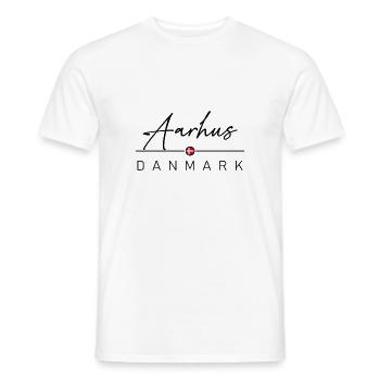 Dänemark - Aarhus - Danemark - T-shirt homme - blanc - Devant - AI Model Male 178 dark (178cm)
