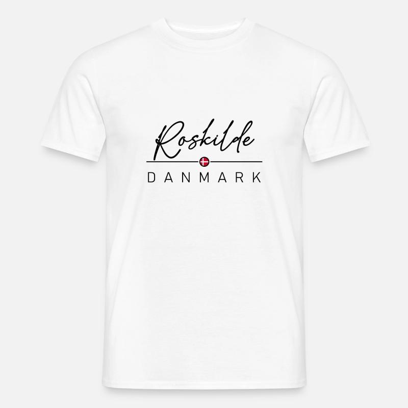 Dänemark - Roskilde - Danmark - Denmark - Männer T-Shirt - Weiß