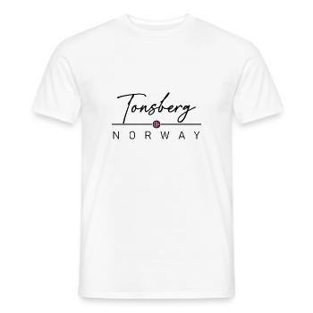 Norwegen - Tonsberg - Norge - Norway - Männer T-Shirt - Weiß - Vorne - AI Model Male 178 dark (178cm)