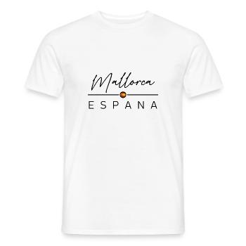 Spain - Mallorca - Spain - España - Men's T-Shirt - white - Front - AI Model Male 178 dark (178cm)