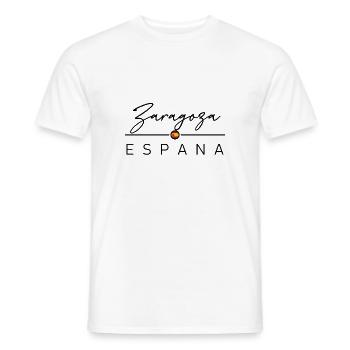 Espagne - Saragosse - Saragosse - Espagne - España - T-shirt homme - blanc - Devant - AI Model Male 178 dark (178cm)