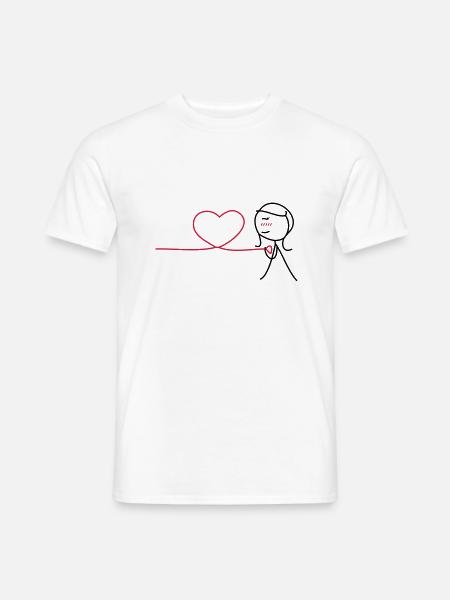 Ensemble pour toujours (Photo 1 de 2) (fille) - T-shirt homme - blanc