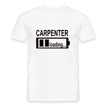 Schreiner Handwerker Schreinerei Tischler Hobel - Männer T-Shirt - Weiß - Vorne - AI Model Male 178 dark (178cm)