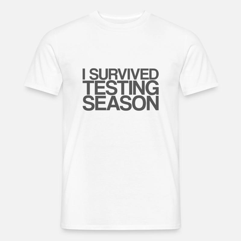 I Survived Testing Season 3 - Männer T-Shirt - Weiß