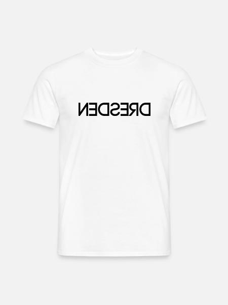 Dresden - seitenverkehrt - Männer T-Shirt - Weiß